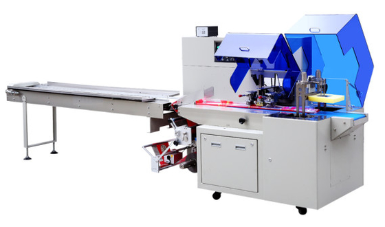 Máy đóng gói túi tự động pittông ngang với thiết bị Gusset