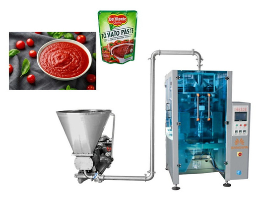Tương cà lớn Máy chiết rót chất lỏng hoàn toàn tự động Máy đóng bao thẳng đứng 5kg
