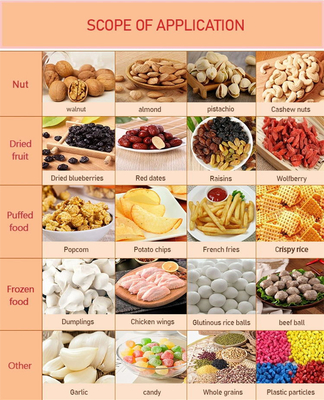 Máy đóng gói kẹo tự động Máy đóng gói trái cây Chips Máy đóng gói cân nhiều đầu
