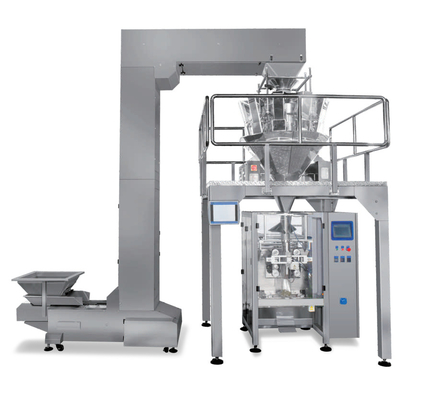 Máy đóng gói kẹo tự động Máy đóng gói trái cây Chips Máy đóng gói cân nhiều đầu