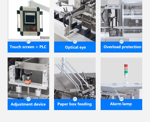 Khóa đáy Máy đóng gói hộp tự động Máy gấp giấy Găng tay