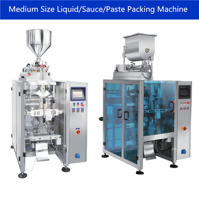 Tương cà lớn Máy chiết rót chất lỏng hoàn toàn tự động Máy đóng bao thẳng đứng 5kg