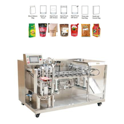 Máy đóng gói bao bì Poly Pouch Snack quay Thực phẩm Máy chiết rót làm sẵn thực phẩm