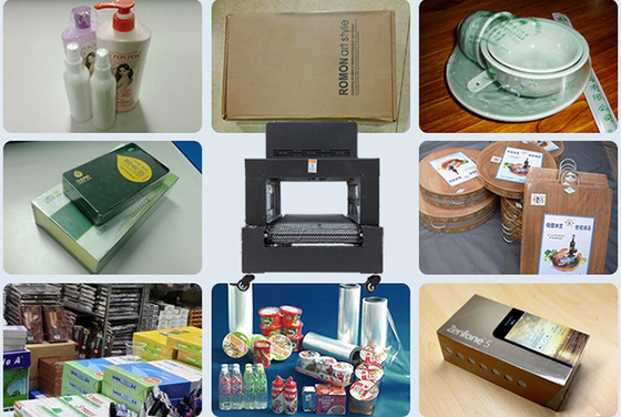 Hộp nhỏ PVC Máy đóng dấu nhiệt co ngót Máy đóng gói PE POF Bao bì Chai