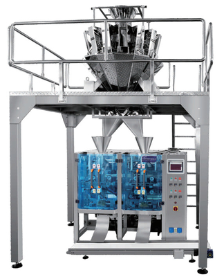 Máy đóng gói cân tuyến tính 2000g 16 đầu Vffs Máy đóng gói bột dọc