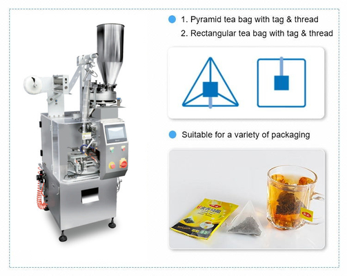 Máy đóng gói hạt tự động dọc cà phê Lá trà thảo mộc Hình tháp nhỏ nylon